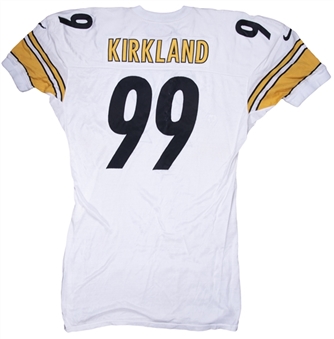 1998 Levon Kirkland Game Used Pittsburgh Steelers Road Jersey Photo Matched To 10/26/1998 (Steelers Holo)